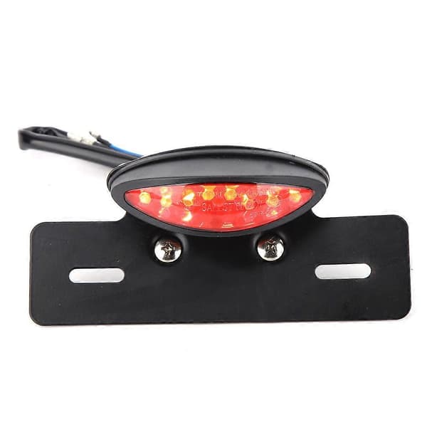 Motorcykel Baglygte Universal Retro LED Brems Nummerplade Lys Indikatorlys (rød)