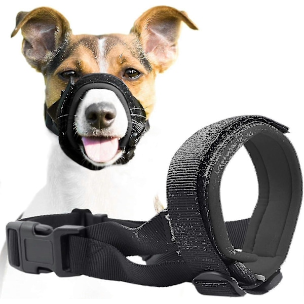 Gentle Muzzle Guard For Dogs - Prevents Biting And Unwanted Chewing Safely  Soft Neoprene Padding  No More Chafing