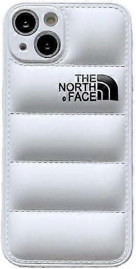 iPhone 14 Plus The North Face Polstret etui, kun iPhone 14 Plus (hvid)