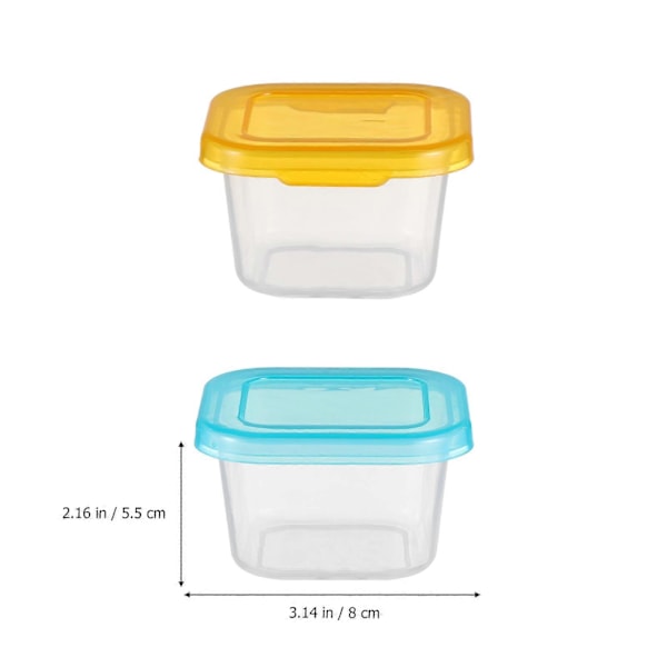 1 Set/6st Babymatlådor Babymatbehållare med Lock Babymataskar