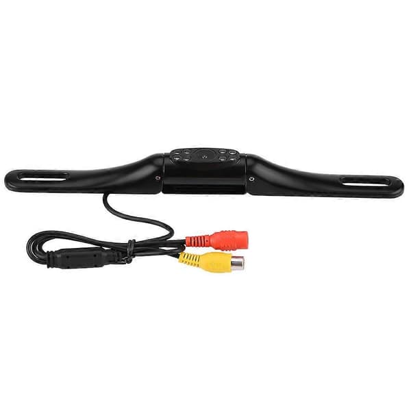 8 IR LED Bakkamera for bil med aluminiumsnummerplate, vanntett