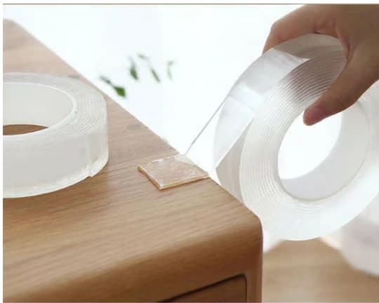 3 rullar återanvändbar dubbelhäftande klar NanoTape - 3M klar