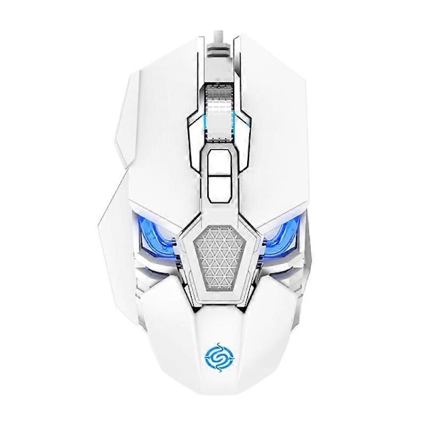 USB Gaming Mus 9 Knapper Makro Programmering RGB Blødt Lys 6400DPI Justerbar