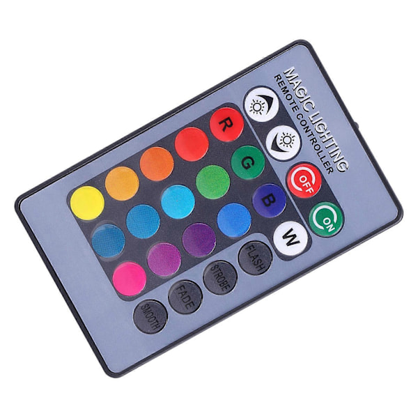 Marinbåt Yachtspotlight 10W 12V RGB LED med Fjärrkontroll Vattentät Svart