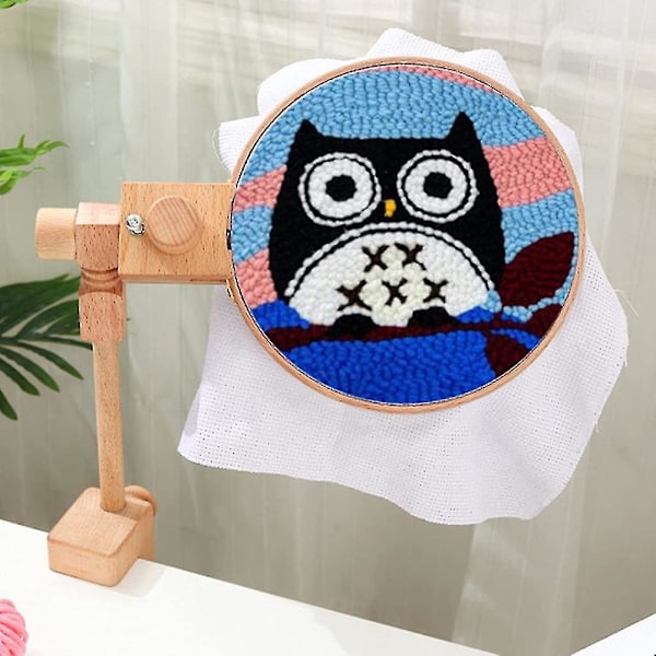 Broderingsbøjle med Klemme, Træramme Stativ til Alle Størrelser, Ramme Krydsting, Broderingsholder