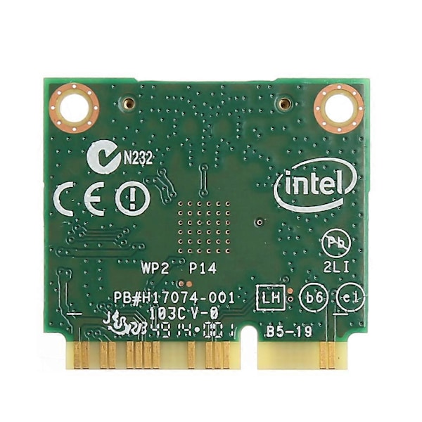 Dual Band 2.4+5G 300M 802.11a/b/g/n WiFi Bluetooth 4.0 Trådløst Halvt Mini PCI-E Kort Til Dell for Intel 7260HMW