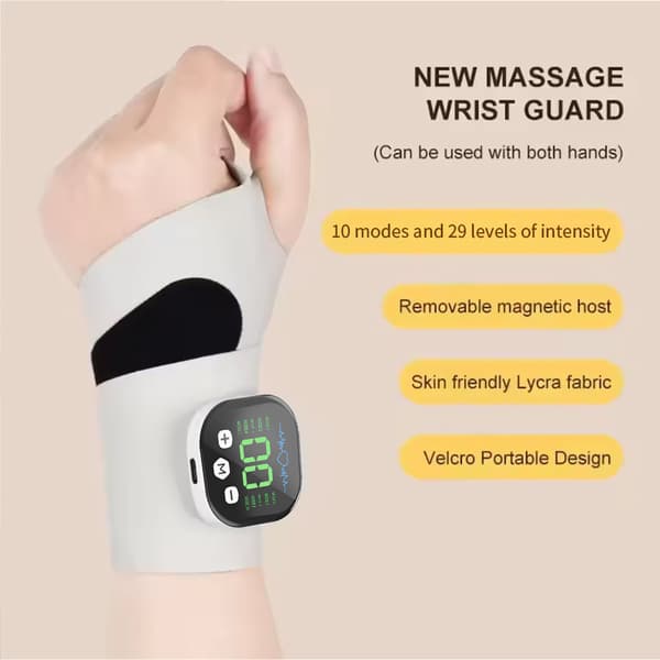 EMS Seneskede Håndledsmassager, Smart Håndledsstøtte, Hjemmebrug, Universal Smart Håndledsstøtte