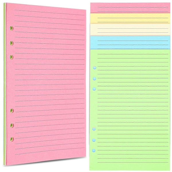 50 st A5 Fyllpapper Planner Påfyllningspapper Lösblad Pärmpapper Planner Anteckningsbok Fyllpapper