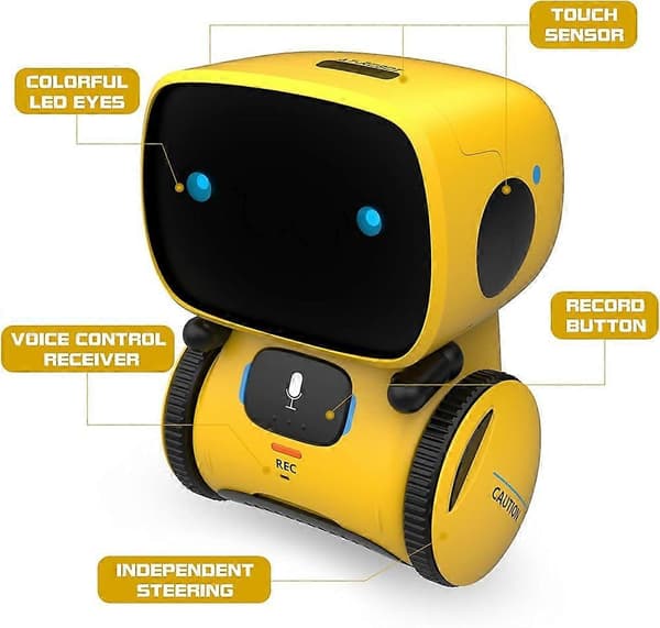 Smarta Robotleksaker för Barn, Lämpliga för Pojkar och Flickor över 3 År, Presenter Red