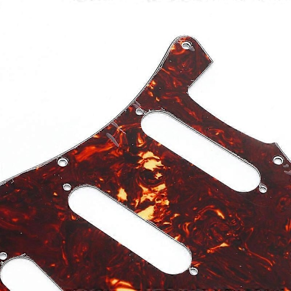 Röd Sköldpadds-Pickguard 3-lagers Scratch Plates för Precision Bass PB Gitarr