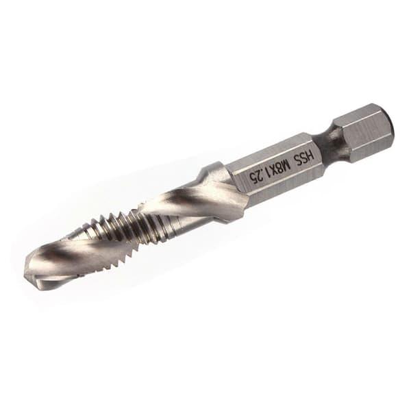 M8 HSS 1/4\" Hexskaft Bor & Tap Konisk Bor Bits Power Tool Del