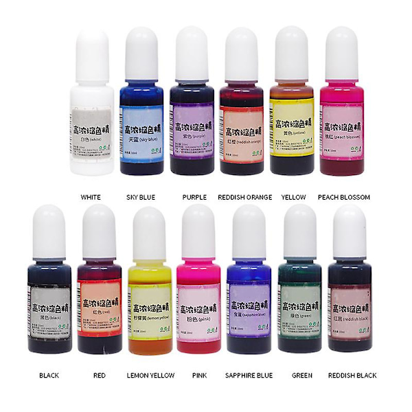 Epoxy Harpiks Pigment DIY Krystal Epoxy Toningsblæk Koncentreret Harpiks Farvestof til Smykkehåndværk