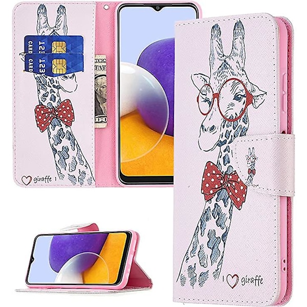 Kompatibel med Samsung S21 Ultra Fodral Lyxig Elegant PU Läder Flip Folio Fodral med Kortfack Hållare Plånbok Stativ Magnetisk Spänne Skydd för Sams