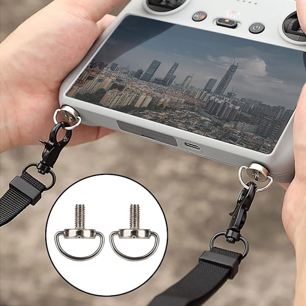 Mini 3 Pro RC Halsrem, Justerbar Nakkestrop med Klips til DJI Mini 3 Pro, PU Læderrem
