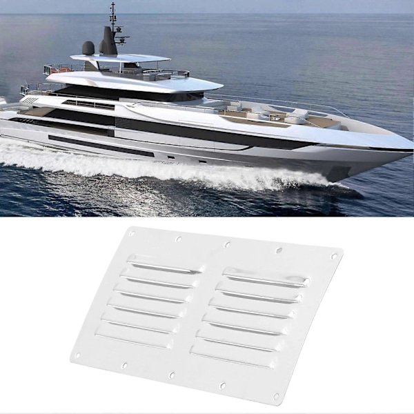 231x115mm Luftventil Dæksel Rustfrit Stål Varmeafledning til Yachter Både Campingvogne Badeværelser