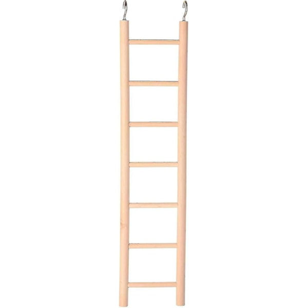 Trästege med beige, 32 cm