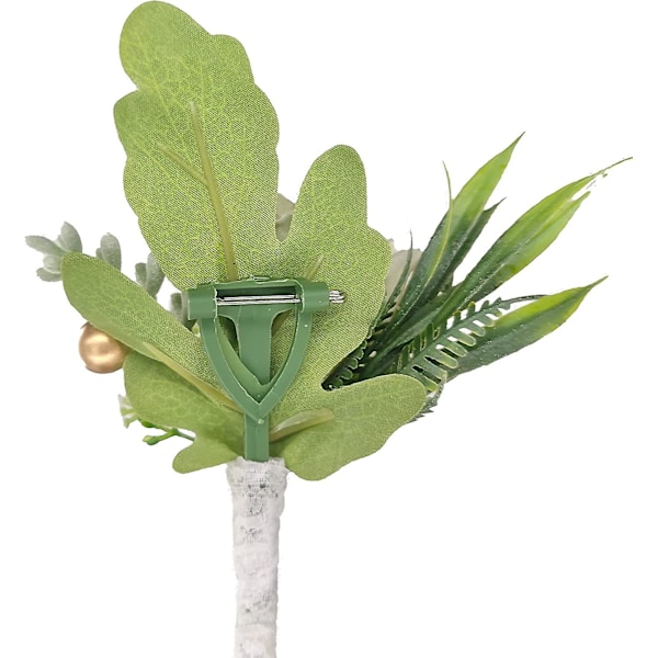 2 stk. Bryllupsknapphullsblomst Kunstige Bryllupsblomsttilbehør