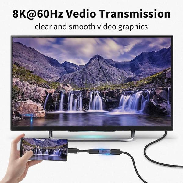 USB Typ C 3.2 100W Hon-Hon Förlängare 40 Gbps 8K Adapter USB4-kontakt