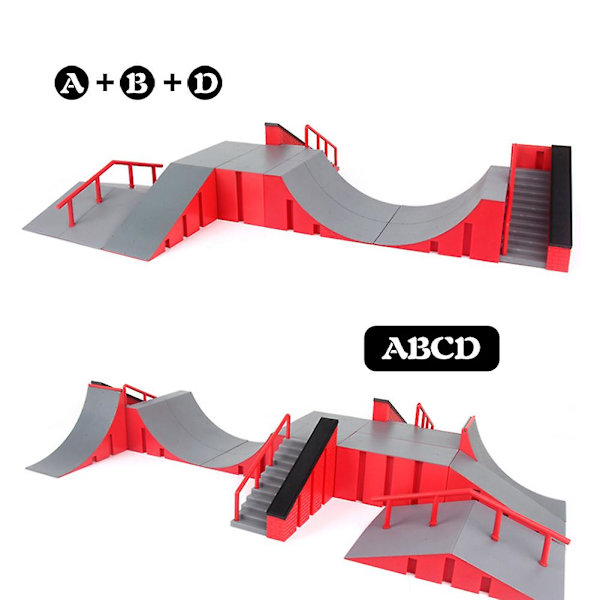 Børne Professionel Mini Fingerboard Skateboard Skatepark Træningsprops Legetøjs Sæt