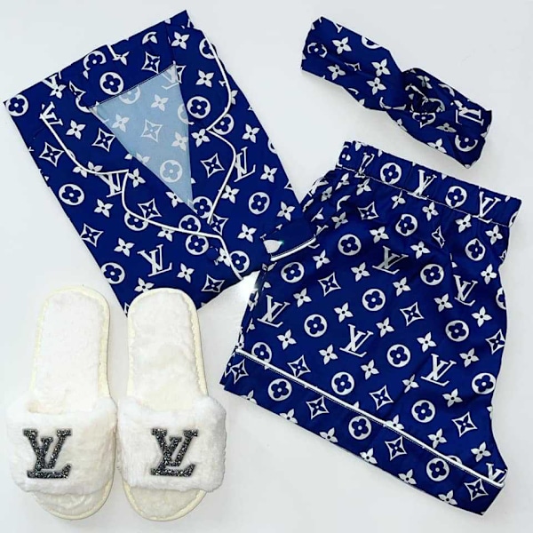 Snygg pyjamasuppsättning (utan tofflor) 4