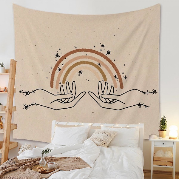 Kunst Hjem Baggrundsstof Dekoration Gave Mandala Boho Vægtæppe Velegnet til Soveværelse Dekoration 42 51 x 59 tommer