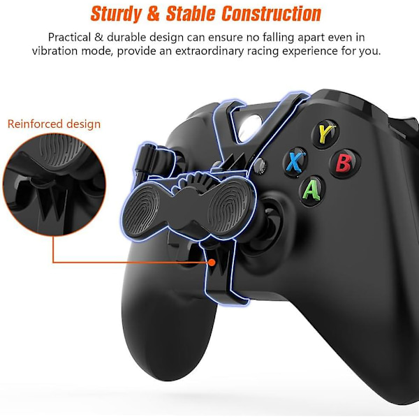 Mini Rattet til Xbox One og Xbox One S, Holdbart Controller Tilbehør til Racing Spil