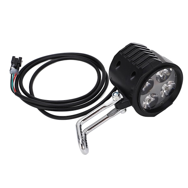 10 Tommers Elektrisk Sparkesykkel Frontlykt Universal 12-72V 2 i 1 Elektrisk Sykkel Horn Frontlykt for Sykkeltilbehør