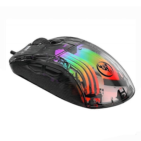 Ergonomisk mus for PC med 7 programmerbare makroer, programvarestøtte og RGB-innstillinger