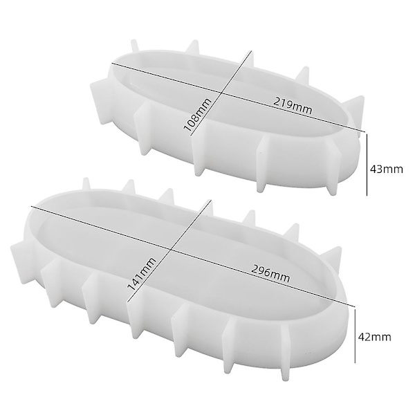 DIY Bådsformet Lyskop Silicone Form Mode Resin Opbevaring Organiser Maker til Hjemmebrug