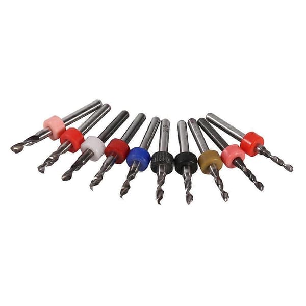 10 stk PCB Trykte Kretskort Sementert Karbid Mini Mikro Bor Bits CNC 2,1 mm-3,0 mm