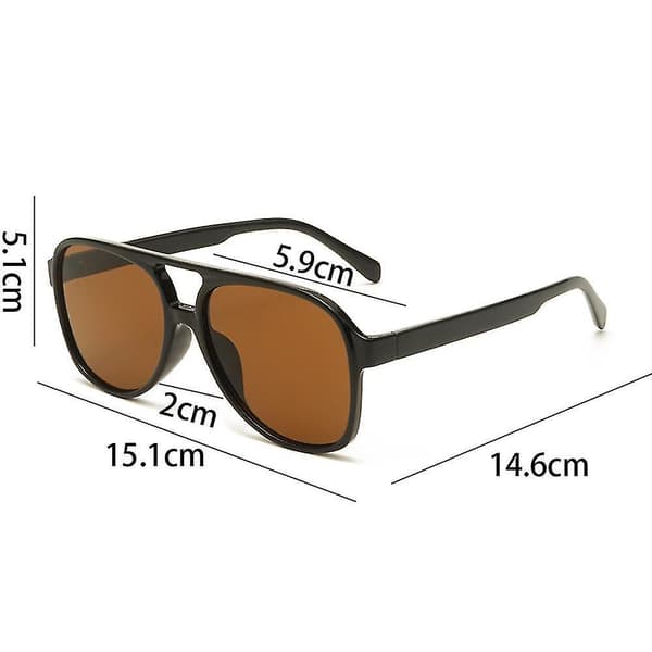 Retro Aviator Solbriller UV for Kvinner og Menn
