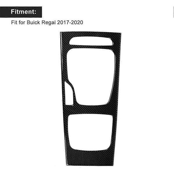 Blød Kulfiber Midtkonsoll Gearskiftepanel Trim Dæksel Passer til Buick Regal 2017-2020
