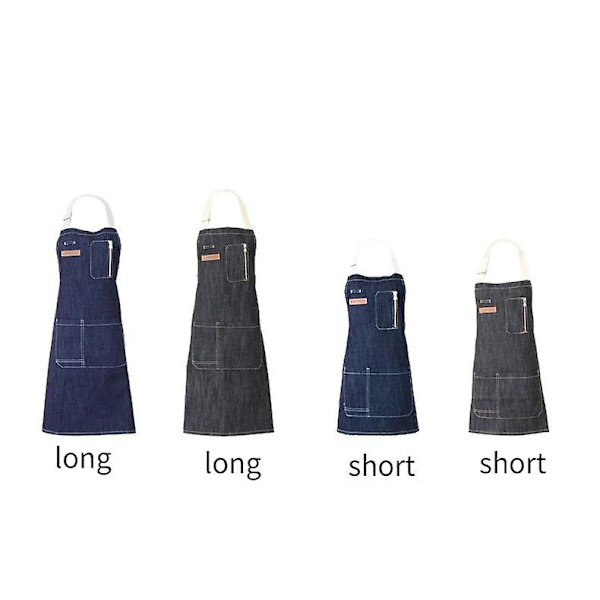 Mjölktebutik frisör manikyr målning rum förkläde anpassad LOGO-tryck blomsterbutik canvas förkläde servitör overall
