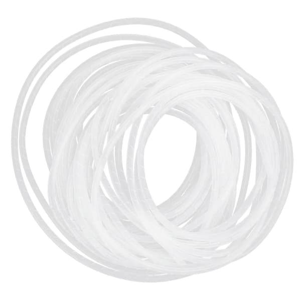 Spiraltrådsskydd för kabel, flexibel kabelorganisator, hållare, vit 25?2 meter