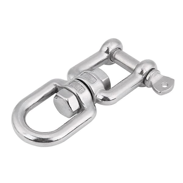Hårdt slidstærkt 304 rustfrit stål drejeligt ring snap rullende talje enhed (10 mm)