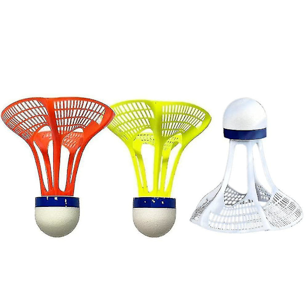 3-pack Badminton Utomhus Shuttlecocks för Badminton Nylonboll Hög Hastighet Badminton