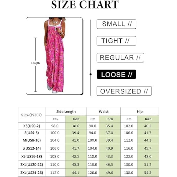 Dam Overaller Sommar Casual Vida Ben Overaller Bomull Lös Jumpsuit med Fickor PZZTYP2 UK