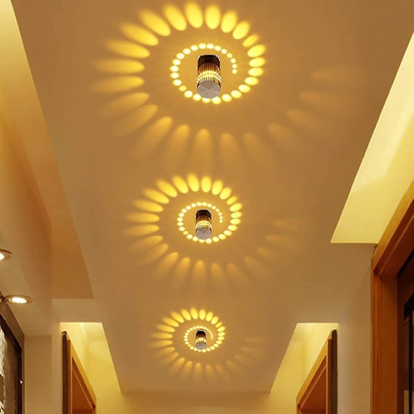 Numb 3 Watt LED-lampe, Badelampe, Lampe, Lampe, Lampe, Gul