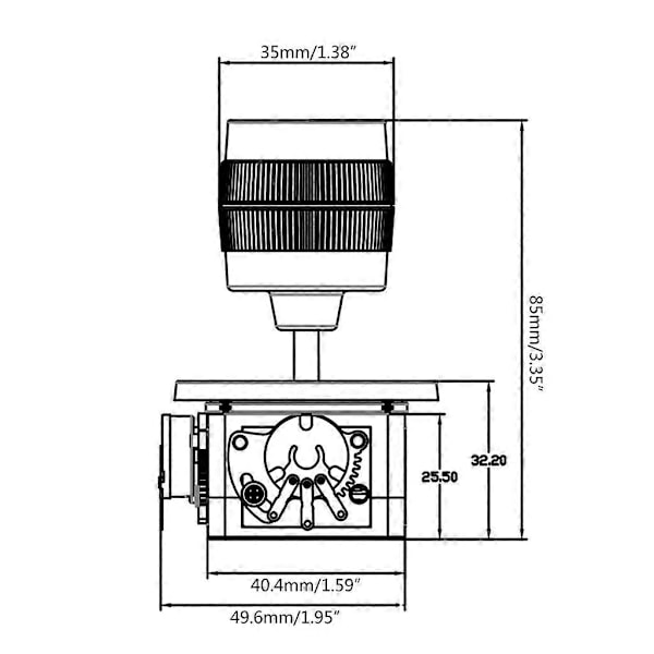 ZY-D300B-R2/R4 5K 3-akselinen joystick-potentiometri 3D-näytön näppäimistöt pallot Joyrode-ohjain valokuvaukseen