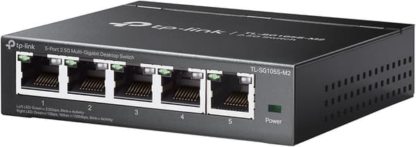 TP-Link TL-SG105S-M2 | 5-ports Multi-Gigabit 2.5G Ethernet Switch | Uadministreret netværksswitch | Ethernet Splitter
