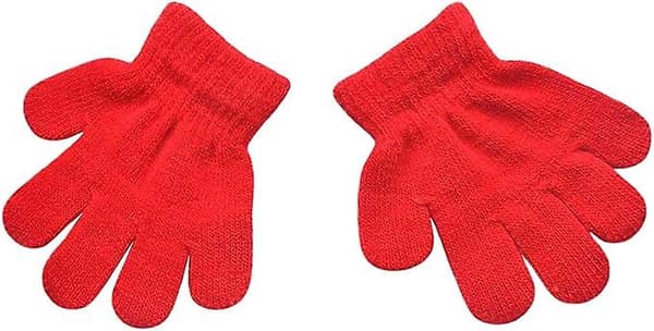 Småbørns Vinterstrikkede Skrivehandsker til Drenge og Piger, 1-3 År