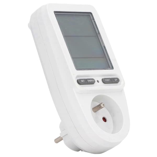 Smart Strømuttak med Digital Display Strømmåler Husholdnings Intelligent Overvåking Uttak FR Plugg 230V