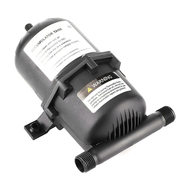 Trykbeholder Vandpumpe Flow Control 0,75 L 125PSI Vandtæt til Marine RV Båd