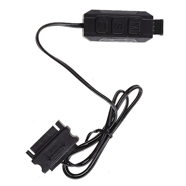 5V 3-polig RGB ARGB-styrenhet Manuell SATA-strömförsörjning LED-belysning för dator