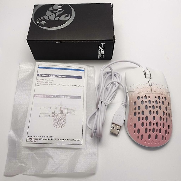 Honeycomb Shells Gaming Mus - Ultralet og Holdbar Computermus
