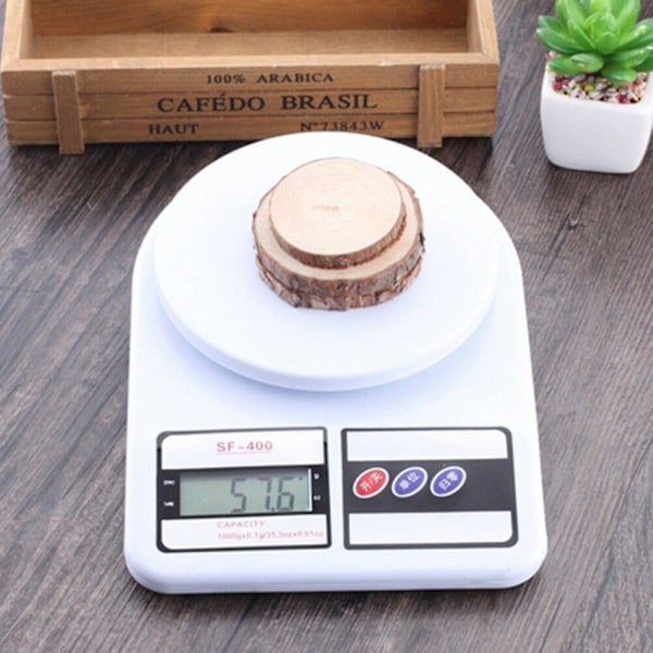 Bärbar Digital Elektronisk Vågskala Hög Precision 1kg-10kg/1g Smyckesvåg LCD-Display Karatvåg Hemkök Matvåg