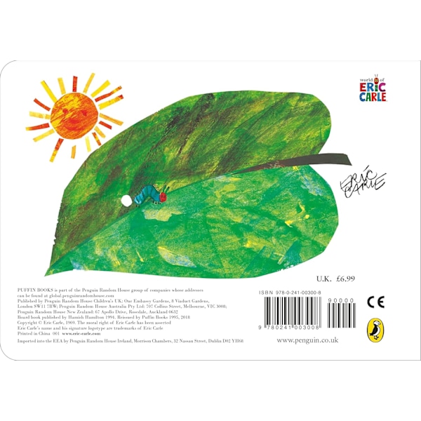 Erittäin nälkäinen toukka [Pahvikirja]: Eric Carle