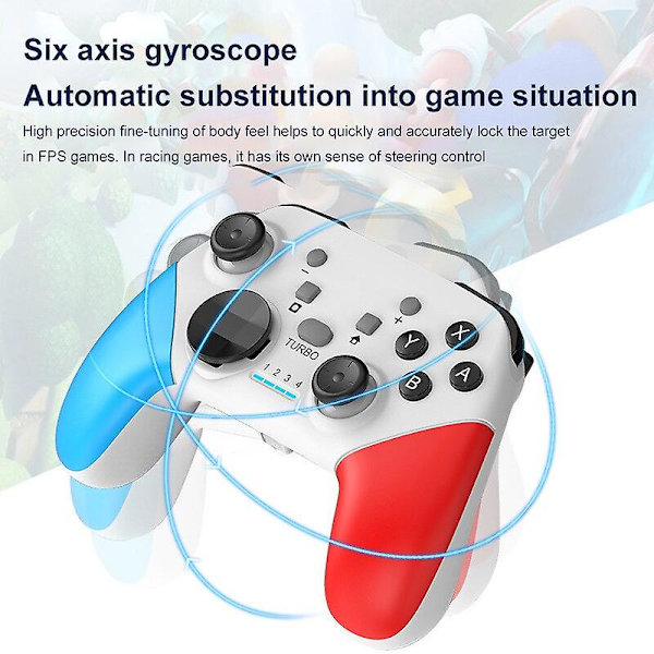 S01 Trådlös Spelkontroll Spelkontroll PC Joystick För Switch Dator TV 6-axlig Somatosensorisk