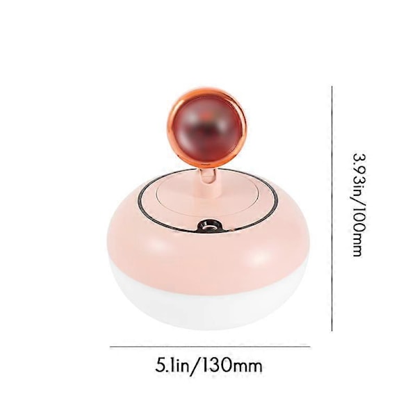 Nattlys 2 i 1 Mini Trådløs Lampe Luftfukter Diffuser Skrivebord Kontor Ta Bilder Rosa