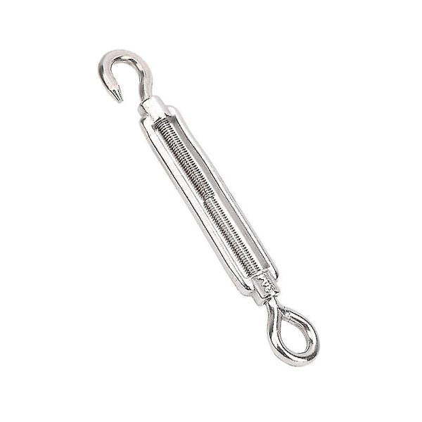 Jinyi 4 stk. Turnbuckle Wire Tensioner M4 Rustfritt Stål Turnbuckle Tensioner Justerbar Turnbuckle Haken og Øye Sett Heavy Duty
